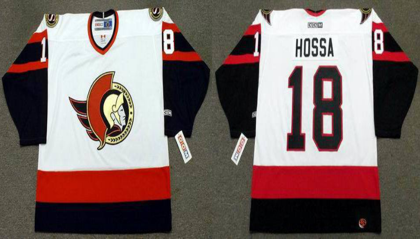 2019 Men Ottawa Senators #18 Hossa white CCM NHL jerseys->new jersey devils->NHL Jersey